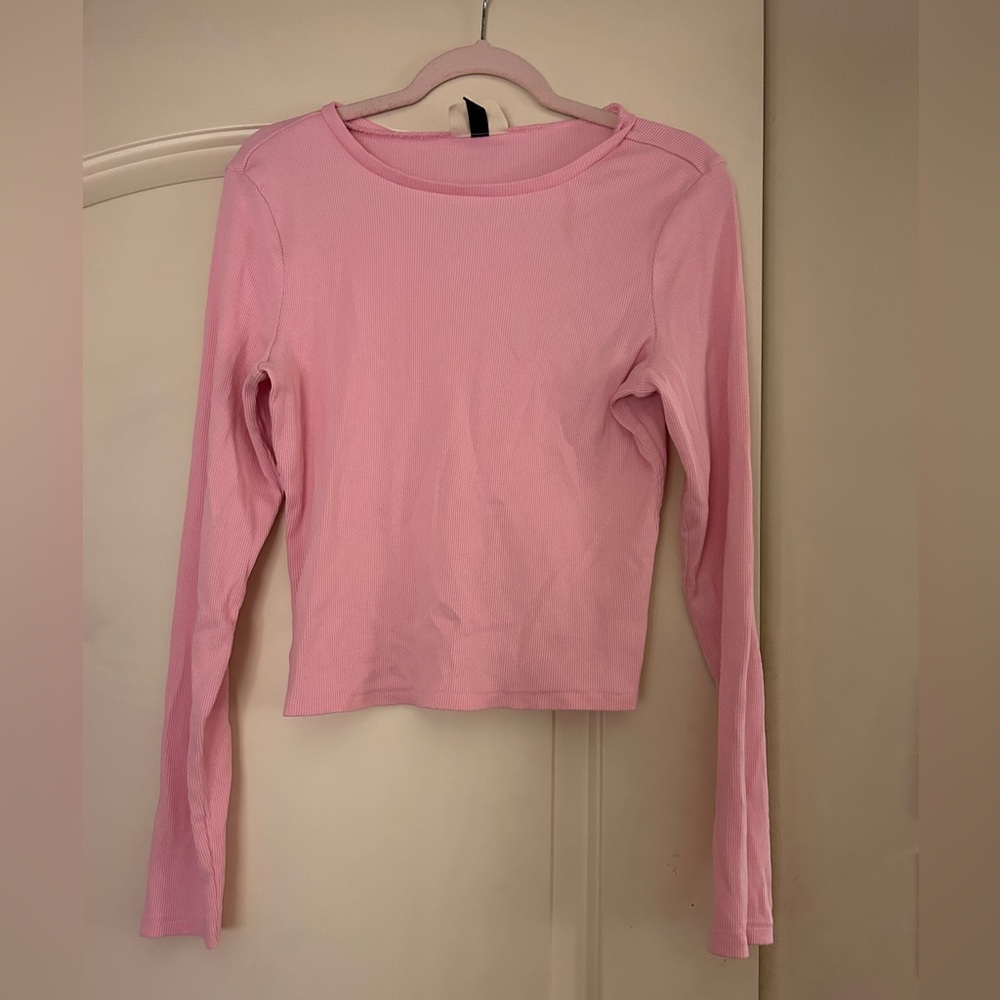 Pink long sleeve shirt